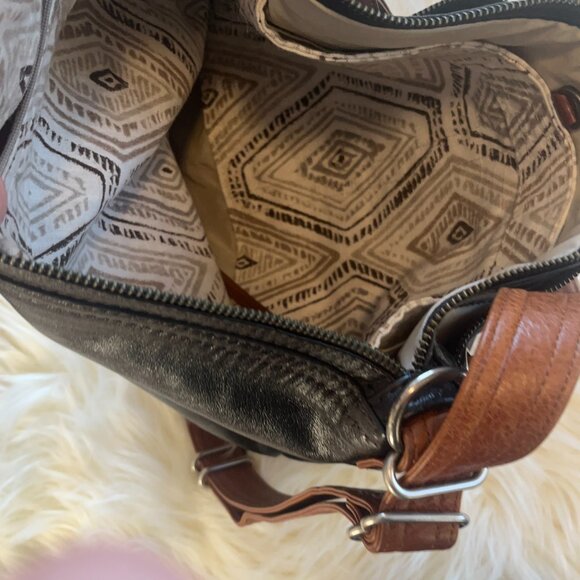 Rough and Tumble medium Hoop Hobo vintage purse convertible - Picture 4 of 5